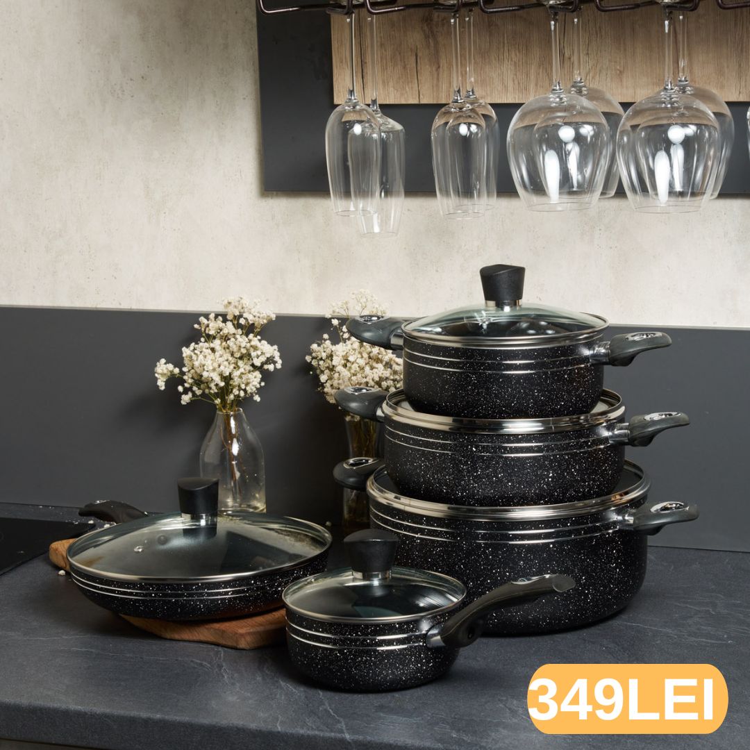 Set oale granit antiaderent, 10 PIESE, Majestic